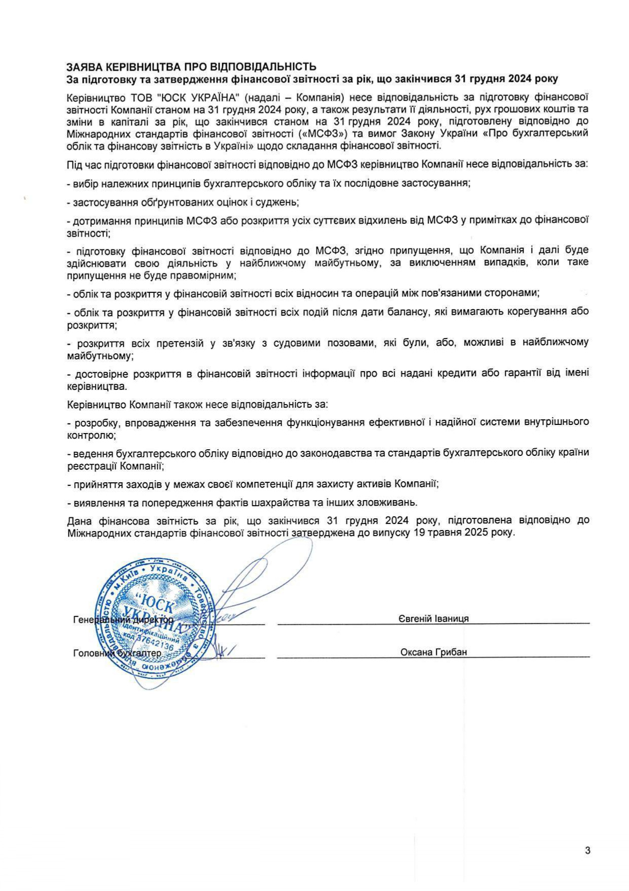 Аудиторський висновок 2024