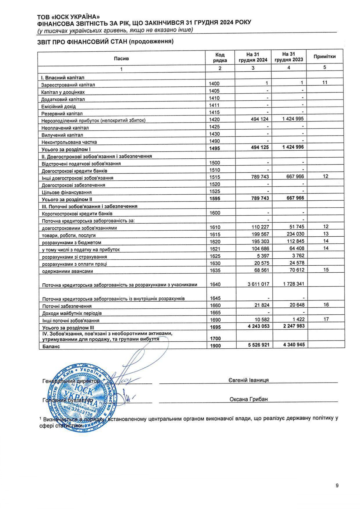 Аудиторський висновок 2024