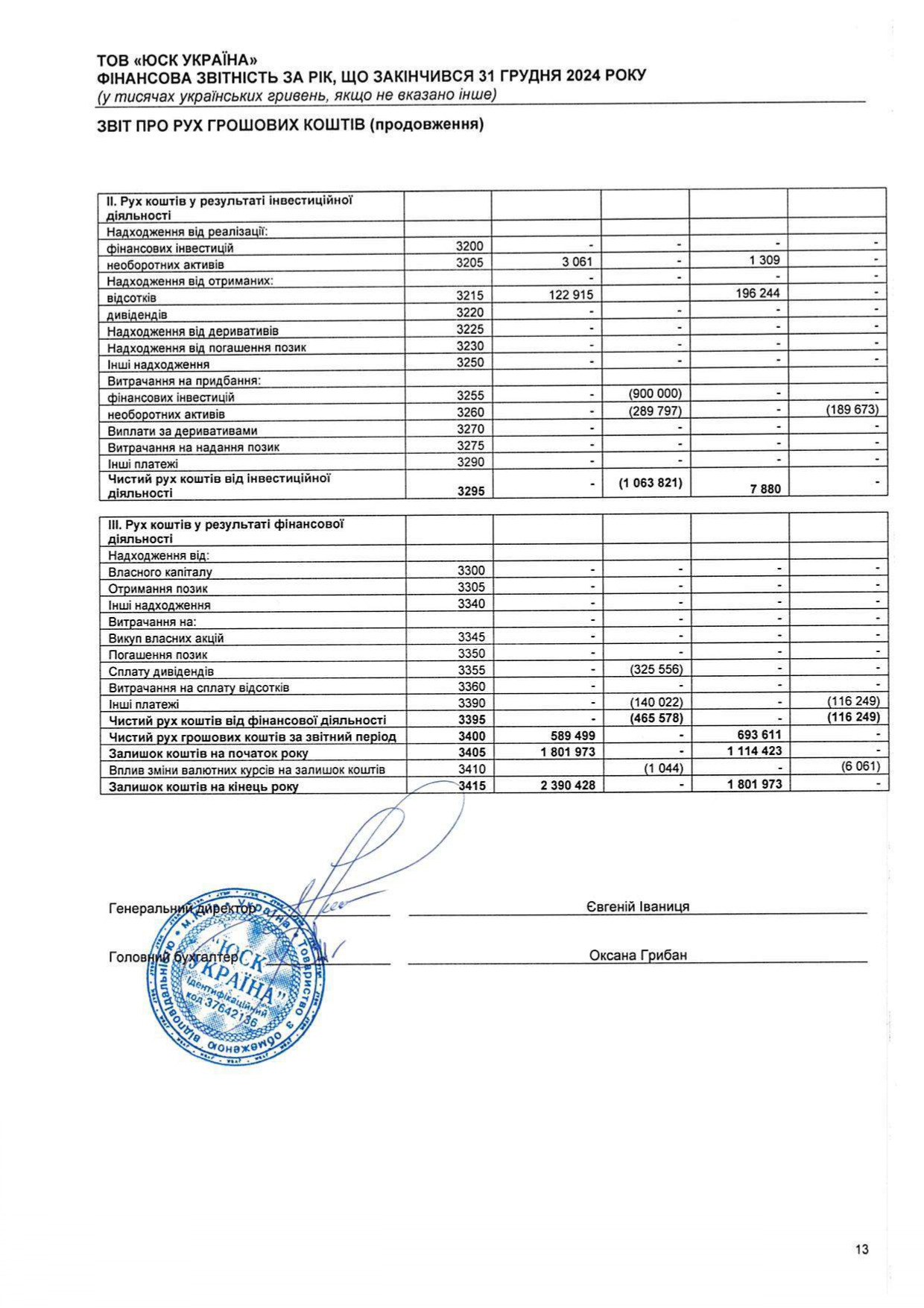 Аудиторський висновок 2024