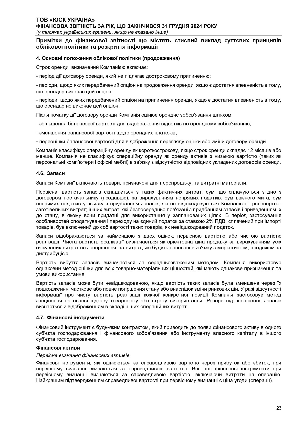 Аудиторський висновок 2024