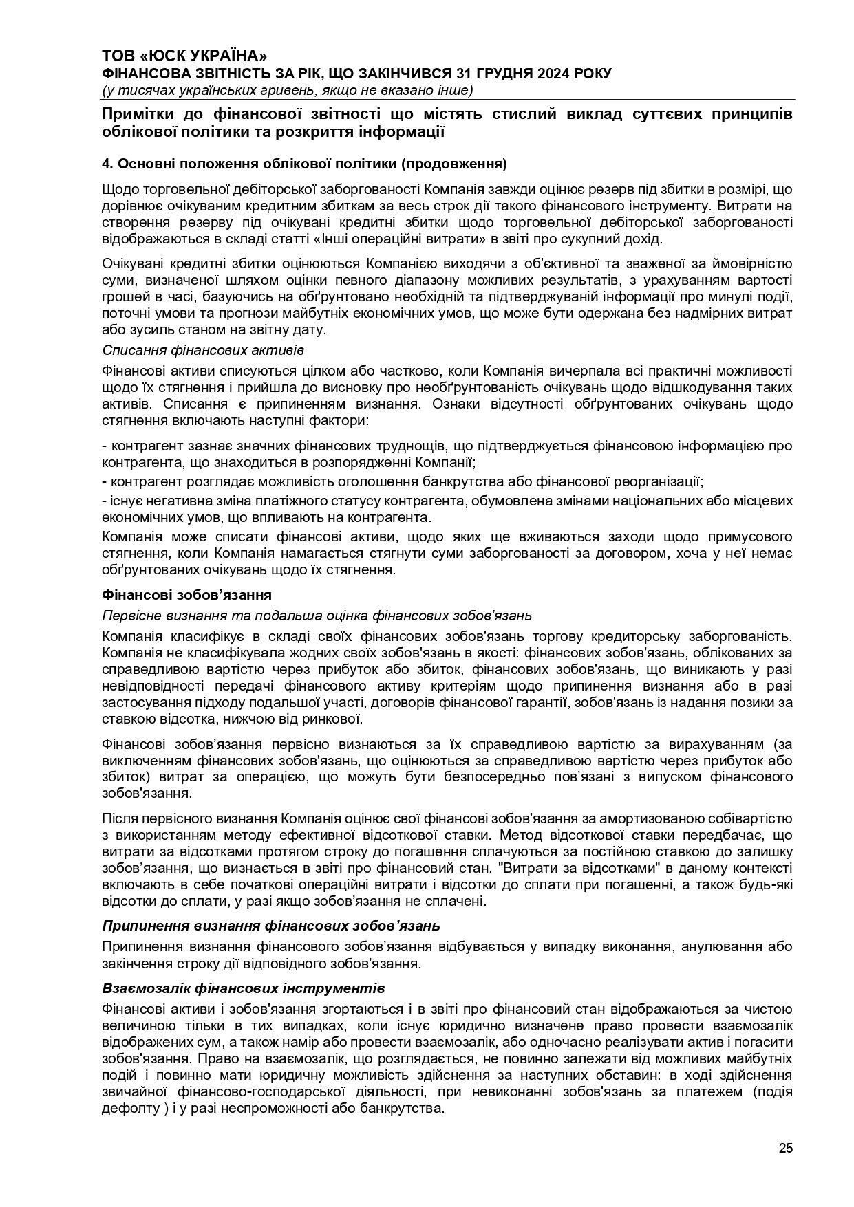 Аудиторський висновок 2024