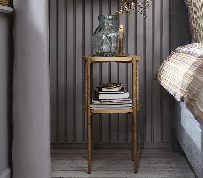 Тумба приліжкова EGELEV Bedside table with shelf in a bedroom
