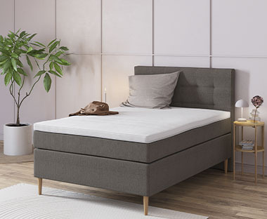 Ліжко GOLD C110 континентальне в сірому кольорі 